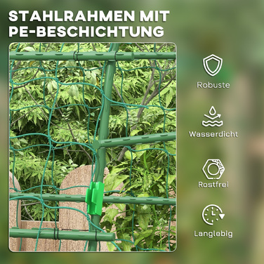 Великий арковий каркас для підтримки сітки, захист від птахів, легка установка, метал, 144 x 167 x 206 см