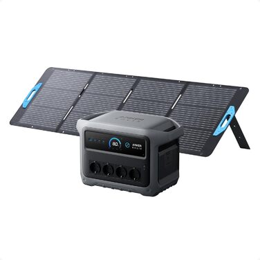 Anker SOLIX C1000 Gen 2: Портативна сонячна електростанція з панеллю 200W, 2000W (3000W пік), 1024Wh LiFePO₄, для резервного живлення