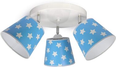 Стельовий світильник дитяча лампа для дитячої кімнати молодіжна кімната дитяча кімната світильник стельовий світильник для хлопчиків і дівчаток (300-G3 зірка, синій)
