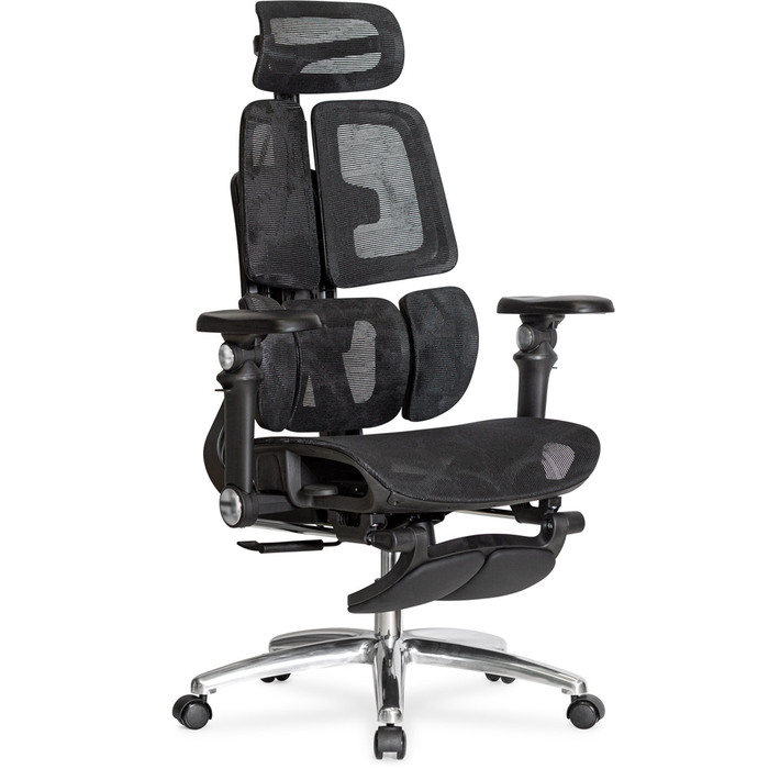 Крісло Mealux S3 Air Plus Black (арт. HF-S3 M/B)