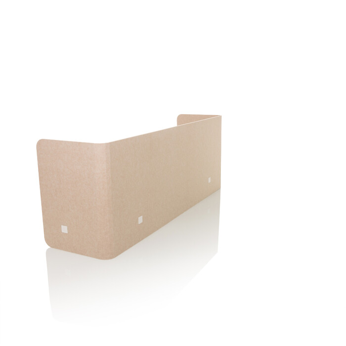 Акустична перегородка для офісу FLEXMIUT U 160x40x60 PET бежева hjh OFFICE