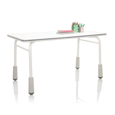 Дитячий стіл KID GRO T 120x60 см, регульована висота, світло-сірий колір, hjh OFFICE