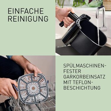 Фритюрниця повітряна Panasonic NF-CC500SXE, 5 л, з вікном, 80–200 °C, 11 програм, LCD-дисплей, покриття антипригарне, сірий матовий, ETM Award 2024