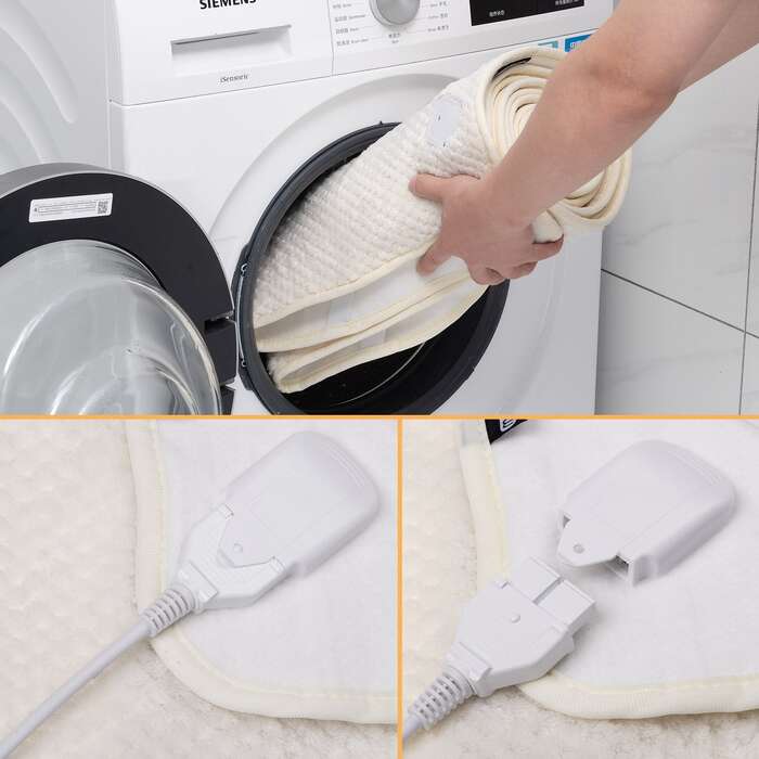Двомісна ковдра з підігрівом Coral Fleece Grey 160x140см з автоматичним вимкненням