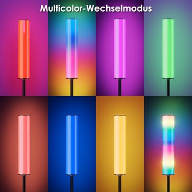 Підлоговий світильник WISIMMALL RGB LED 65 20W 1500Lm Dimmable 2000K-6000K з дистанційним керуванням для вітальні/ігрової кімнати