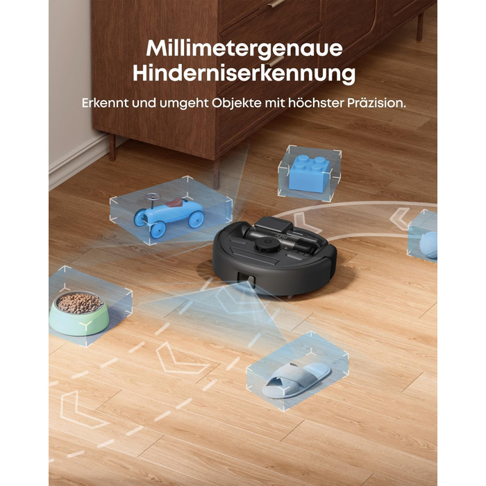 Робот-пилосос eufy HydroJet з функцією миття, 20000Pa, Turbo-сила всмоктування, щітки DuroSpiral, CornerRover для кутів, станція All-in-One, для тварин та дітей (E20)