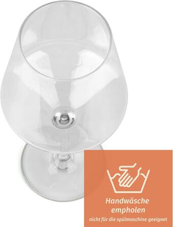 Бокали для білого вина Moritz Milano 460 мл, 2 шт. з полікарбонату, неб'ються, прозорі