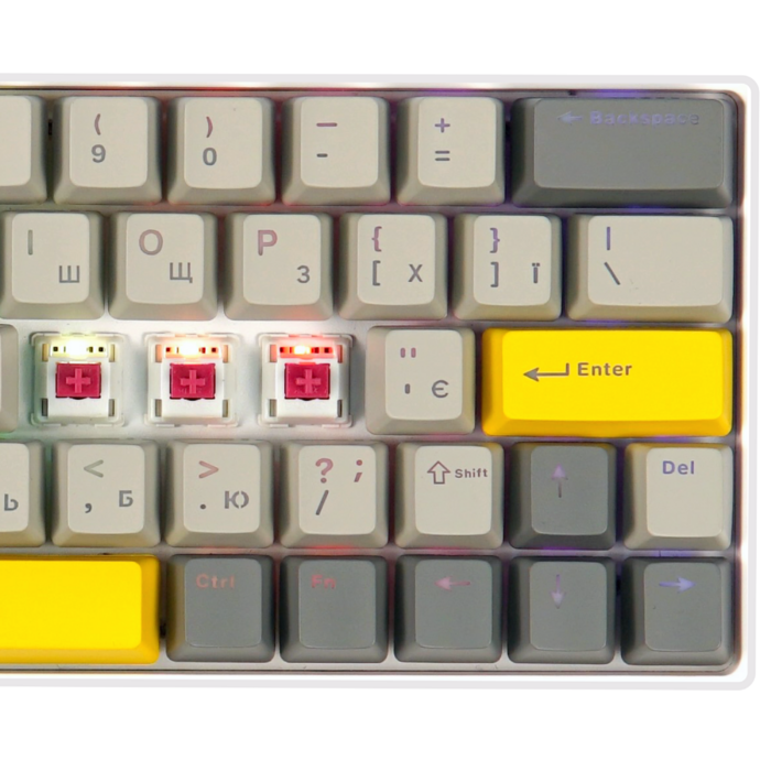 Клавіатура механічна бездротова EPOMAKER EP64 Mulan White (EP64-W-M)