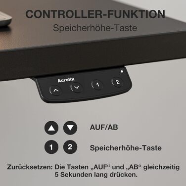 Електричний стіл з регулюванням висоти 120x60 см з функцією пам'яті, для офісу та дому. Комп'ютерний стіл, система кабельного менеджменту, гачки, білий колір. (Чорний, 140см)