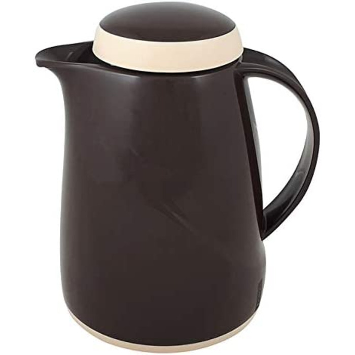 Термос Helios Wave, 1,5 л, пластик, білий, з кришкою-гвинтом, придатний для миття в посудомийній машині, чашка-термос 300 мл