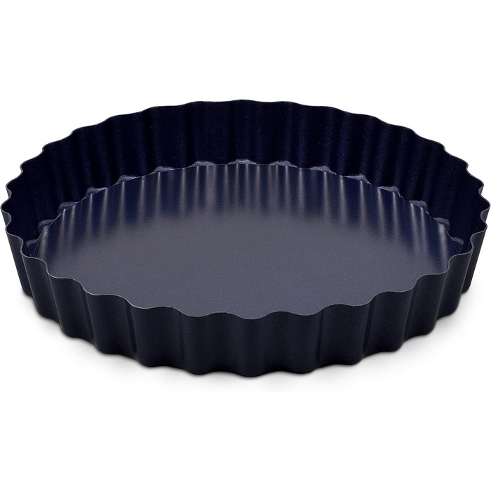 Форма для випічки Zyliss E980194 Springform, з антипригарним покриттям, з вуглецевої сталі, темно-синього кольору, з плоскою основою, 25 см