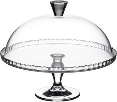 Pasabahce Patisserie - Тортниця скляна з ніжкою та кришкою, 25.4 см