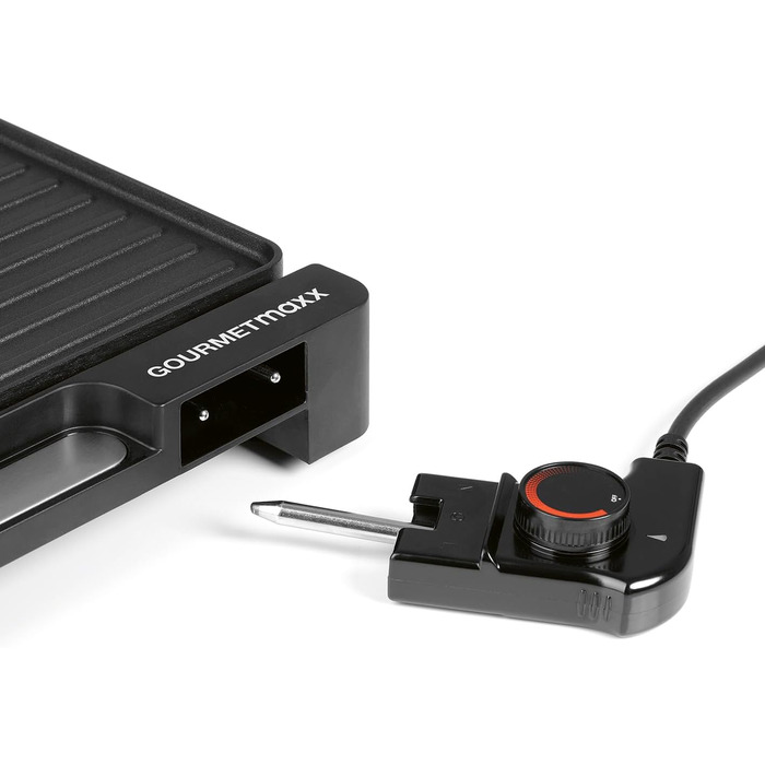 GOURMETmaxx Електричний настільний гриль | Бездимний гриль 2200W з 2 зонами | Антипригарне покриття, регулювання температури