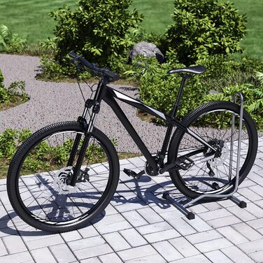 Кріплення для велосипеда WELLGRO - сталь, надійна підставка - колір чорний, білий або сріблястий на вибір, колір сріблястий, 2 шт.