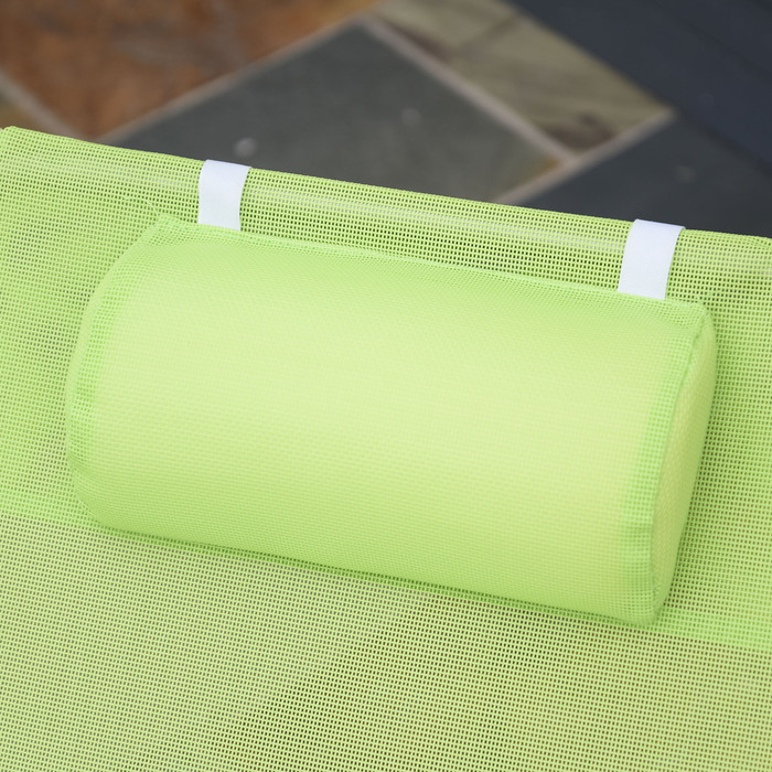 Outsunny Sun Lounger Садовий шезлонг Relax Lounger 4 кольори, складний шезлонг для ванни, шезлонг з сошками для саду та балкона