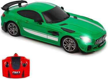 Модель автомобіля Mercedes-AMG GT Pro (1:24) на радіокеруванні, офіційна ліцензія, зелений колір, CMJ