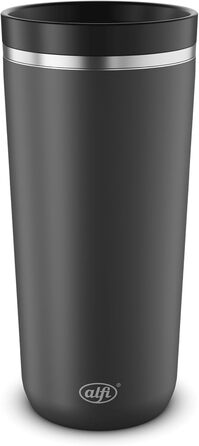 Термокружка Alfi ISO COFFEE MUG PRO, 0.38 л, нержавіюча сталь, для кави з собою, чорна