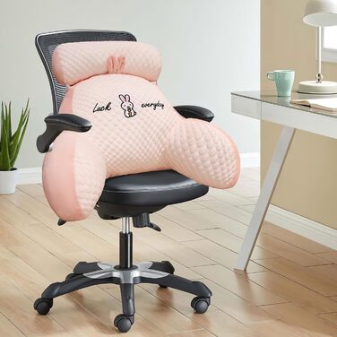 Лежанка-подушка для читання, 70x50 см, велика, для дорослих, з підголовником та підлокітником, зручна подушка для читання в ліжко/диван (Рожева, X-Large)