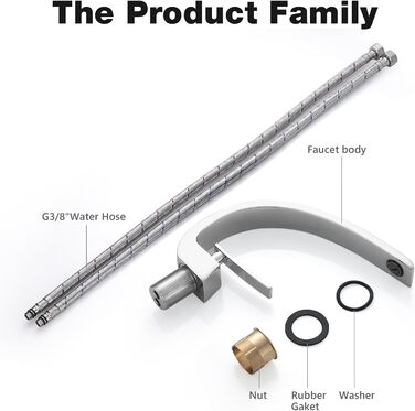 Змішувач для ванної кімнати/умивальника, хромований, латунний, для ванни, туалету, гостьового WC