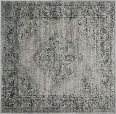 Килим SAFAVIEH Traditional - вінтаж, з коротким ворсом, бірюзовий/мульти, 160x229 см, квадратний, світло-блакитний