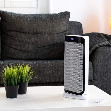 Керамічний обігрівач Cecotec Ready Warm 10100 Smart Ceramic, 2200 Вт, LED-дисплей, 3 режими, термостат, захист від перекидання та перегріву, осциляція, білий