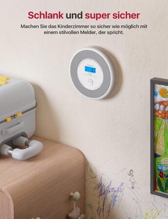 Датчик диму та CO X-Sense з Wi-Fi, голосовий сповіщення та визначенням місця розташування, 2-в-1, з базовою станцією SBS50, XP0A-MR11