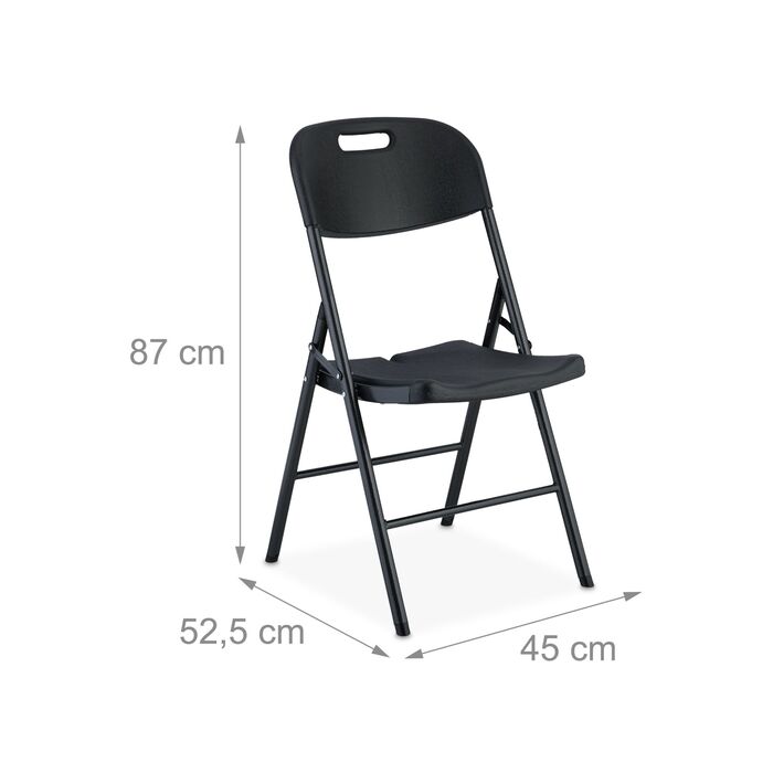 Набір з двох розкладних садових стільців Relaxdays