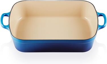Сковорода Le Creuset Signature чавунна прямокутна, 4.9 л, 33 см, Azure (підходить для всіх плит, включаючи індукційну)