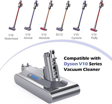 Акумулятор для Dyson V10 SV12, змінна батарея 25,2 В 3800 мАг для моделей Cyclone V10