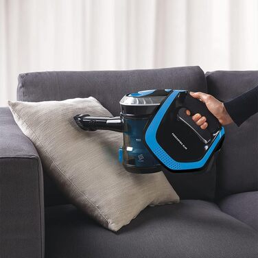 POLTI Forzaspira SR100: 2-в-1 пилосос-щітка, акумуляторний, HEPA-фільтр, блакитно-чорний