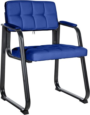 Крісло CLP Canada - оббивка з екошкіри, металевий каркас, колір блакитний