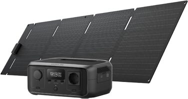 Електростанція EcoFlow RIVER 3+60W: 245 Wh, LFP акумулятор, 600W, USB, UPS, для кемпінгу та подорожей (відновлена)