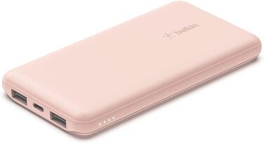 МАг, 1 USB-C, 2 USB-A, 15 Вт, для iPhone/Android, рожеве золото, 10 000