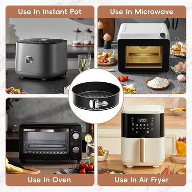 Форма для чізкейку 22.9 см з антипригарним покриттям, 9 дюймів, знімний дно, для випікання, чорна