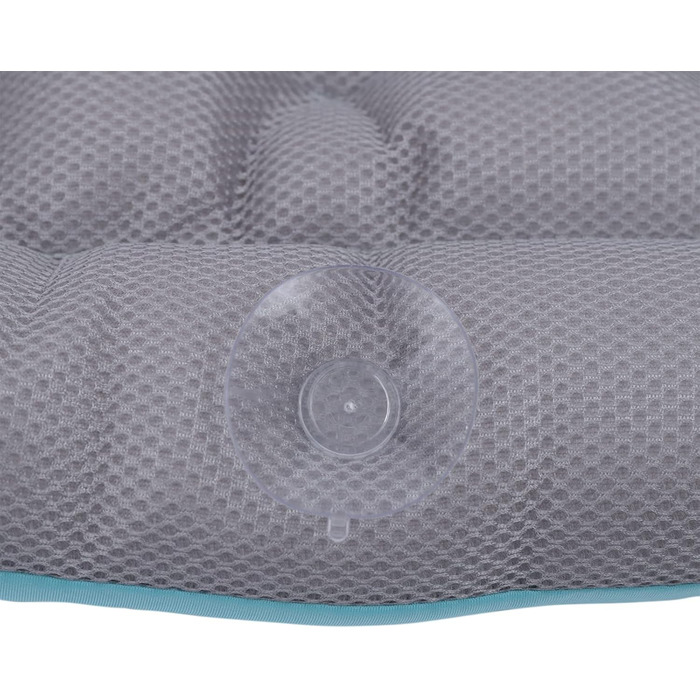 Килимок для ванни 113x40 см з подушкою для тіла, ергономічна підтримка голови, шиї та спини (синій)