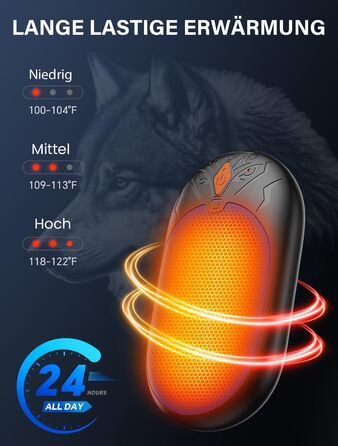 Електричні грілки для рук 2 шт., ультралегкі, перезаряджаються, портативні, 3 режими нагріву, до 24 годин, багаторазові USB грілки для рук для активного відпочинку взимку (блакитні)