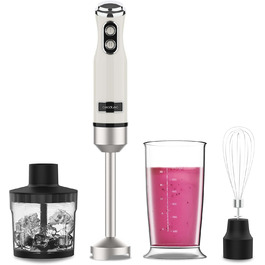Блендер Cecotec Stabmixer Power RetroBeige 1200MAX Cream&Crush, 1200 Вт, 2 швидкості, набір аксесуарів, захист від бризок