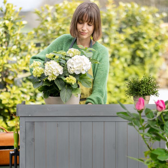 Стіл для рослин Relaxdays з нижньою полицею