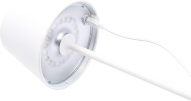 Торшер SCHWAIGER OTL200: LED-лампа, нічник, садовий світильник, RGB, сенсорне керування, акумулятор, диммування, тепле світло, IP44 (білий)