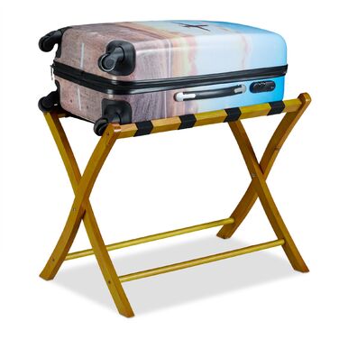 Підставка для валізи клапана, дерево Relaxdays