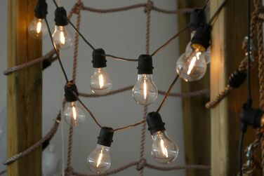 Садовий піратський ліхтар літній світловий ланцюг лампочка 5м 10 лампочка для внутрішнього зовнішнього використання