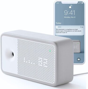 AWAIR Element: Монітор якості повітря з датчиком CO2, VOC, PM2.5, для дому, з додатком