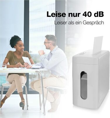 Шредер Aktenvernichter SuperSilent PS500-15A: тихий, 6 листів, A4, P-4, DSGVO