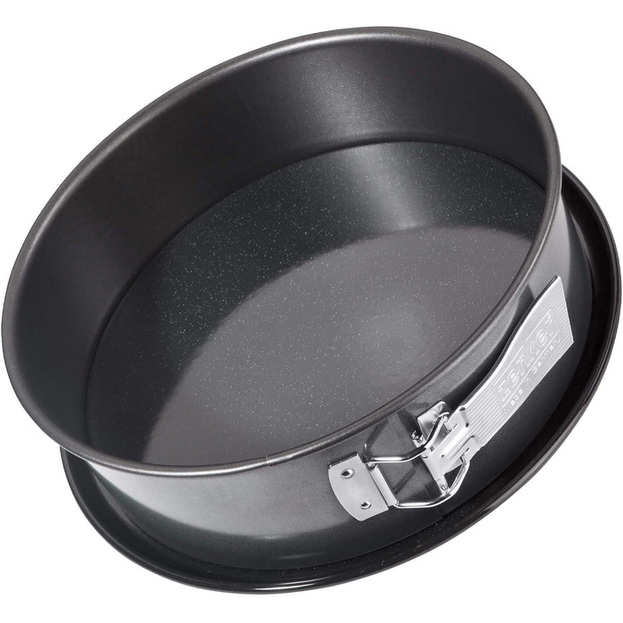 Форма для випічки Zenker Springform Deluxe з кришкою, діаметр Ø, з емальованим дном, для сочних тортиків на винос (колір: чорний металік), 1 шт.