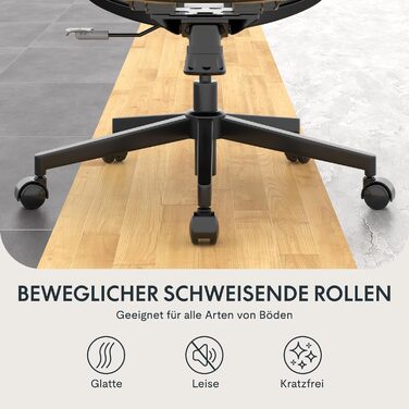 Офісний стіл FLEXISPOT Pro (Чорний Mesh): ергономічний крісло з регульованою підголівником, підлокітниками та поперековою підтримкою, функція гойдання 120° для дому, офісу та робочого кабінету