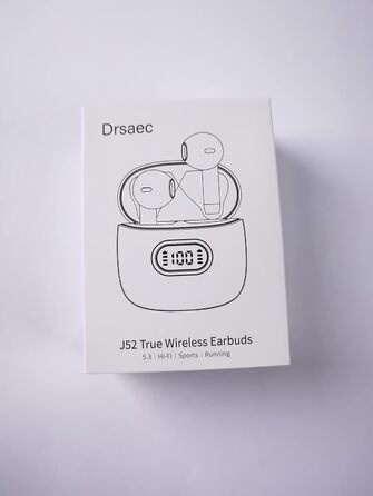 Навушники-вкладиші Drsaec Bluetooth 5.3, шумозаглушення 42HD ENC, водонепроникність IP7, фіолетовий