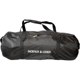 Рюкзак Locker - Чохол для рюкзака для літака - Велика сумка через плече - Безкоштовний навісний замок Чорний 55-75 літрів