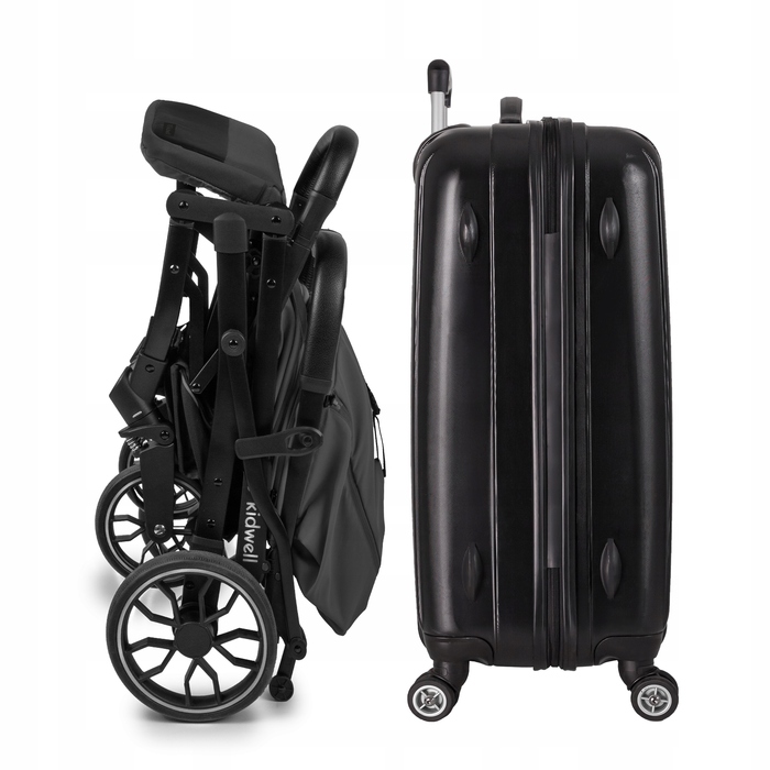 Компактна прогулянкова коляска Kidwell Colmer UP, сіра, легка, складана та маневрена