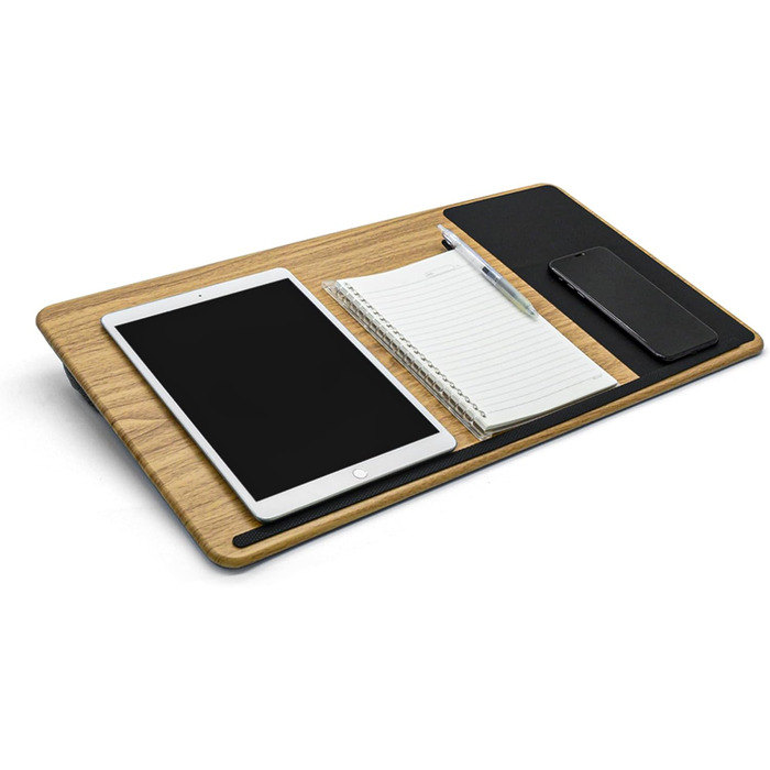 Підставка для ноутбука на колінах, L, з подушкою, для дому/офісу, 17 дюймів, 30.5 x 57 x 4.5 см, деревоподібний дизайн