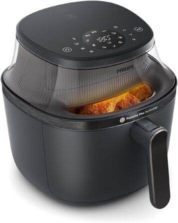 Фритюрниця Philips Airfryer 3000 Series 7.2 л з віконцем, 16-в-1, RapidAir Plus, видалення жиру, легке очищення, додаток HomeID